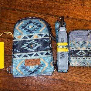 Wrangler Blue Leather Wallet